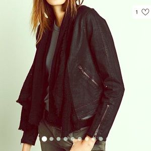 🖤 Free People Drape Front Jean Jacket 🖤